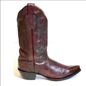 Nocona black cherry cowboy boots
